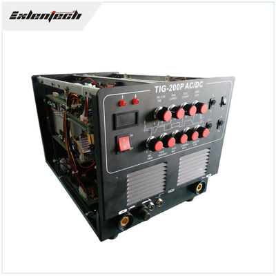 TIG AC DC العاكس آلة لحام الألومنيوم 200 أمبير التحكم عن بعد القدم